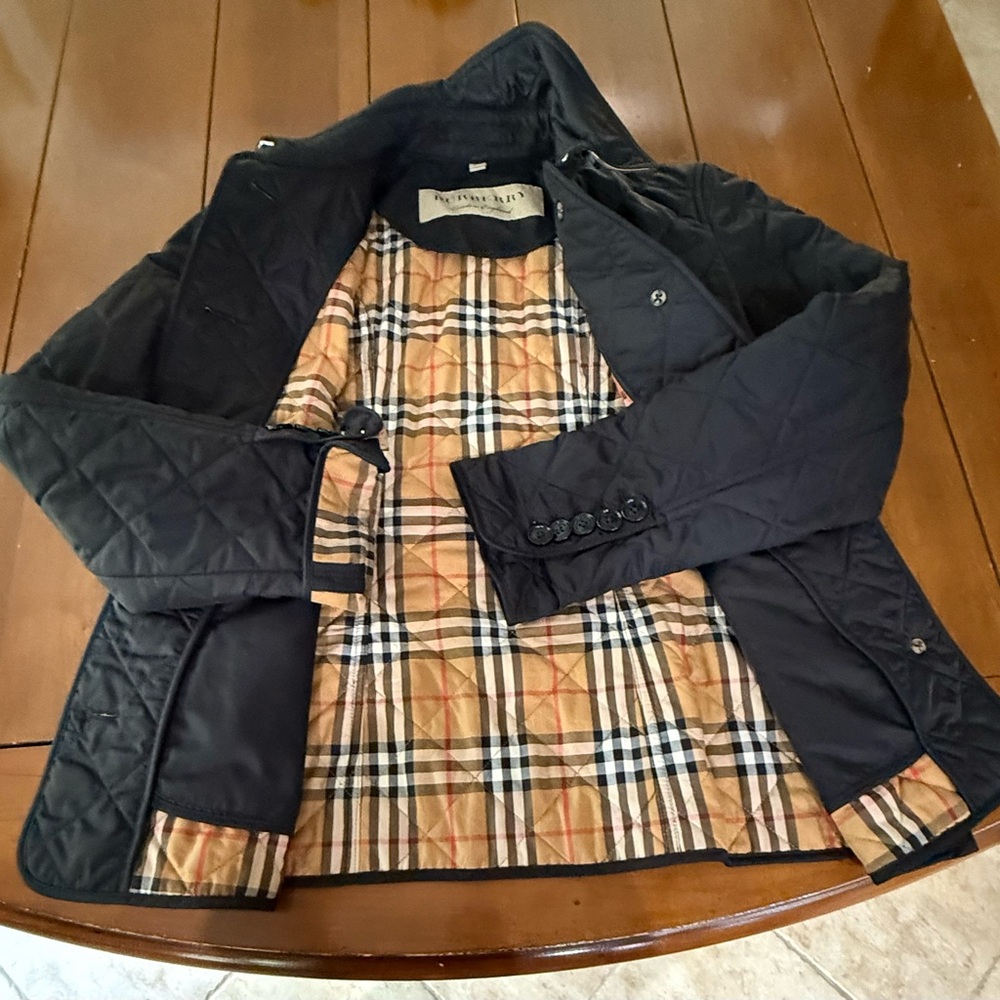 Authentic Burberry Black Jacket  - Like New
